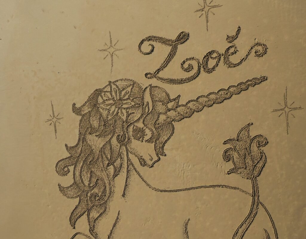 Dessin personnalisé licorne